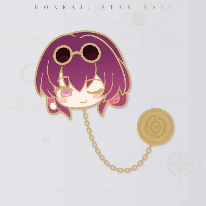 Honkai: Star Rail Pom-Pom Gallery Kafka metal badge