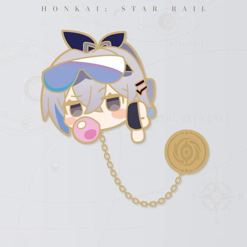 Honkai: Star Rail Pom-Pom Gallery Silver Wolf metal badge