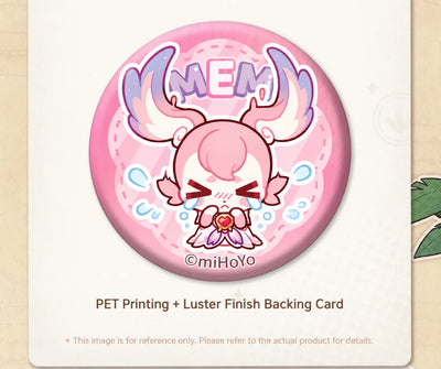 Honkai: Star Rail Pom-Pom Gallery Mem Mini Tinplate Badge close-up