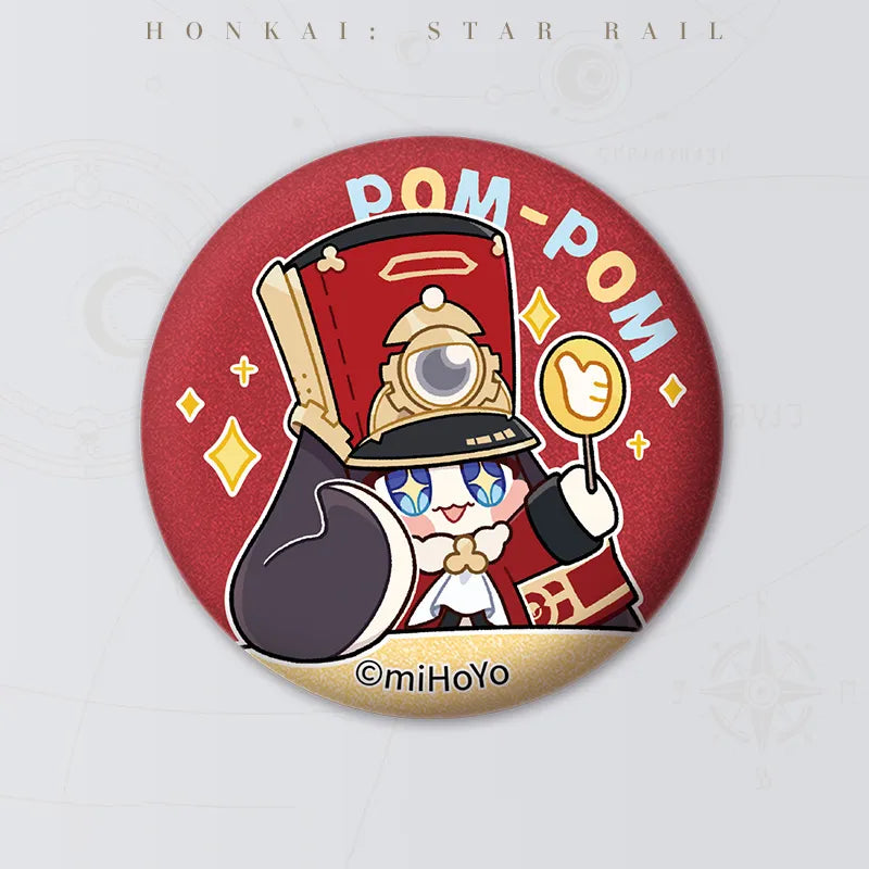 Honkai: Star Rail Pom-Pom Gallery Mini Tinplate Badge Set collection display