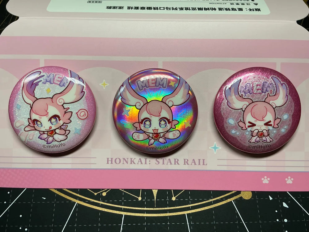 Honkai: Star Rail Pom-Pom Gallery Series Mini Tinplate Badge Set