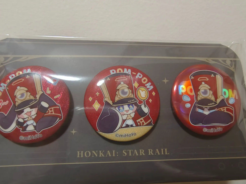 Honkai: Star Rail Pom-Pom Gallery Series Mini Tinplate Badge Set