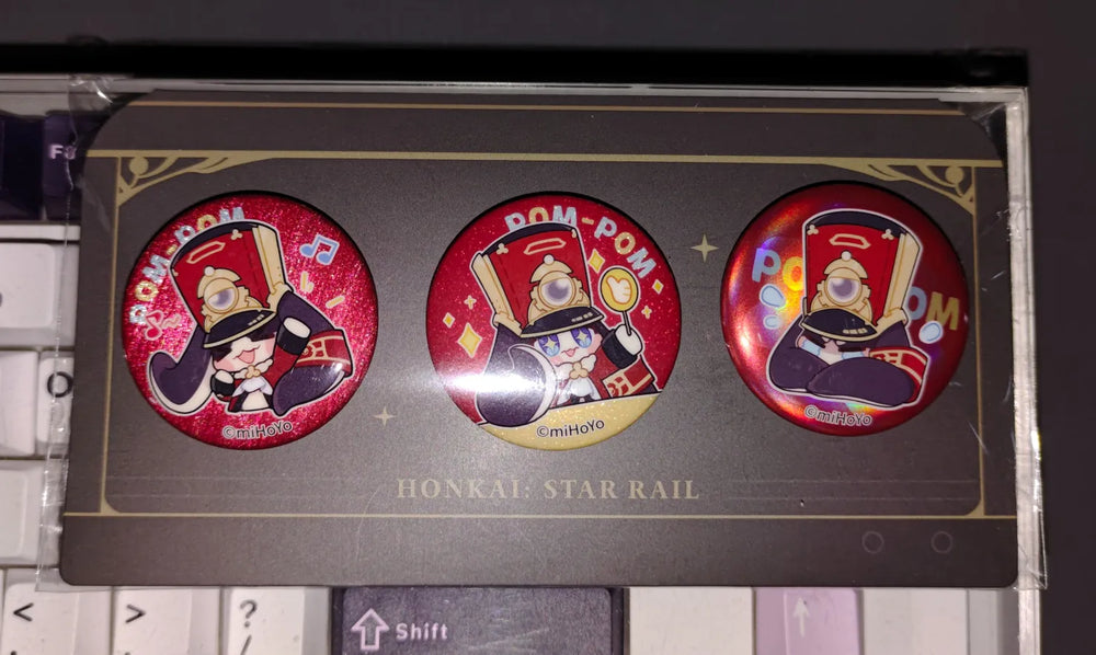 Honkai: Star Rail Pom-Pom Gallery Series Mini Tinplate Badge Set