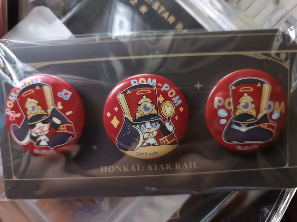 Honkai: Star Rail Pom-Pom Gallery Series Mini Tinplate Badge Set