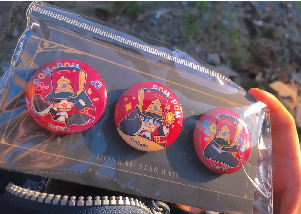 Honkai: Star Rail Pom-Pom Gallery Series Mini Tinplate Badge Set