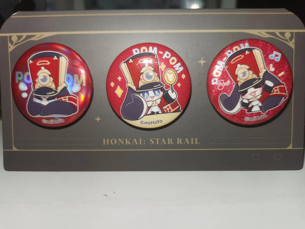 Honkai: Star Rail Pom-Pom Gallery Series Mini Tinplate Badge Set