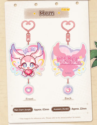 Honkai: Star Rail Pom-Pom Gallery Pom-Pom Shy Ver. acrylic charm front and back