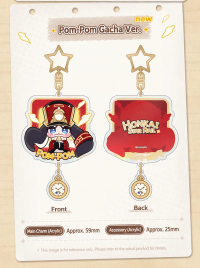 Honkai: Star Rail Pom-Pom Gallery Pom-Pom Gacha Ver. acrylic charm front and back