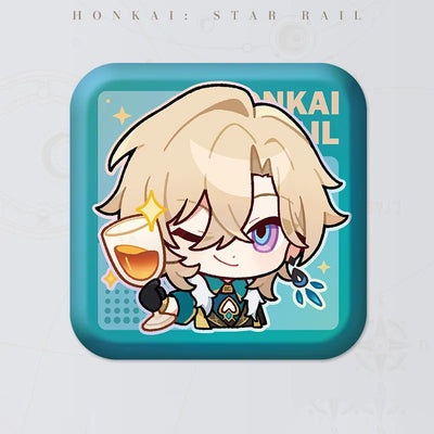 Honkai: Star Rail Pom-Pom Gallery Aventurine square badge