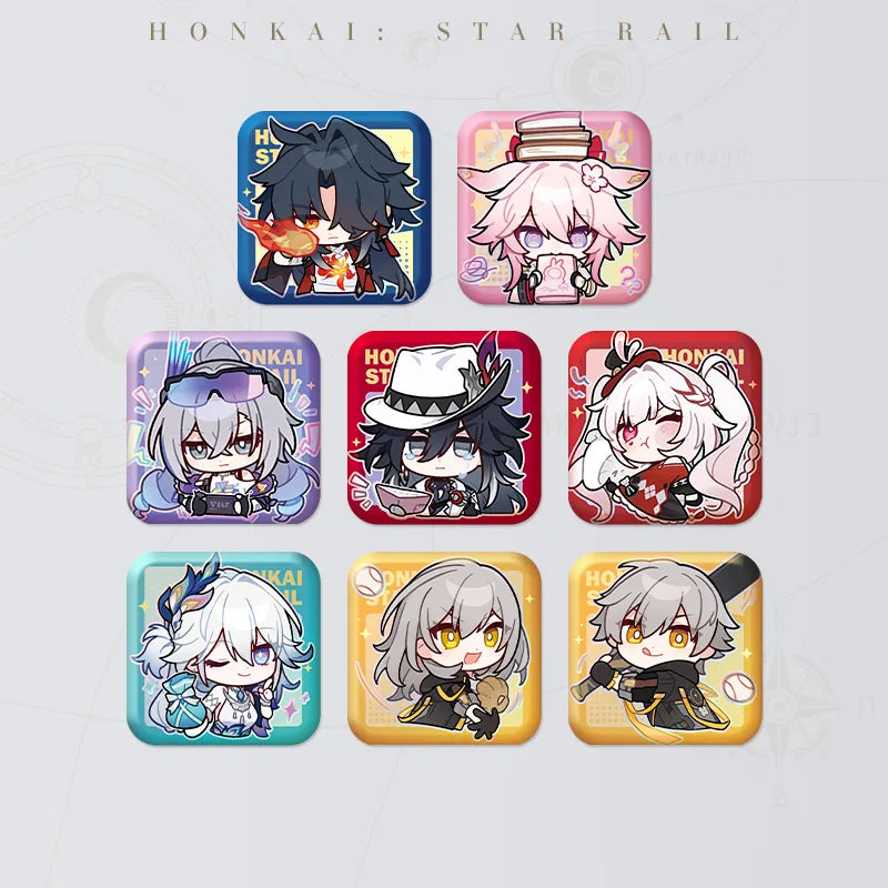 Honkai: Star Rail Pom-Pom Gallery Square Badges assortment