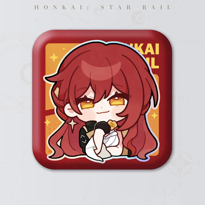 Honkai: Star Rail Pom-Pom Gallery Himeko square badge