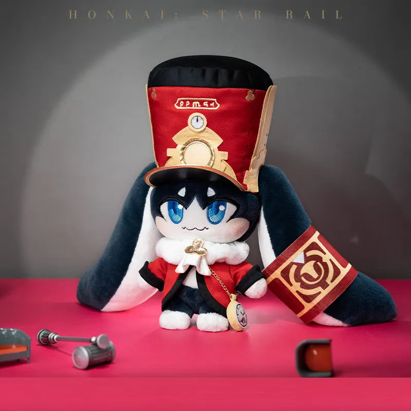 Honkai: Star Rail Pom-Pom plush toy wearing the conductor outfit