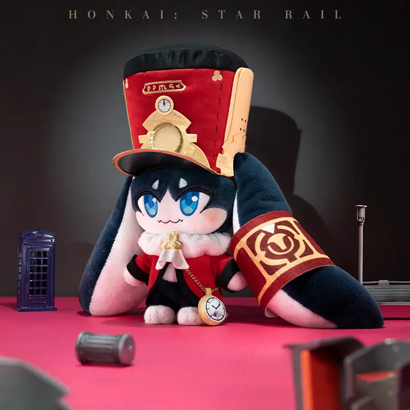 Honkai: Star Rail Pom-Pom plush toy and conductor outfit display