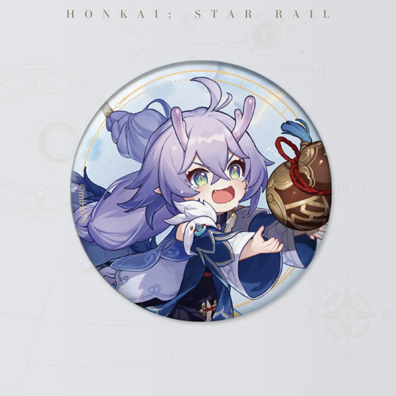 Honkai: Star Rail Starry Invitation Series Bailu round badge