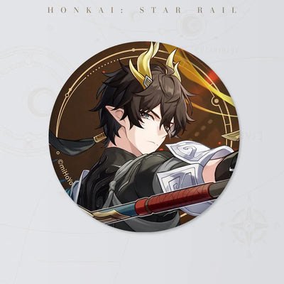 Honkai: Star Rail Starry Invitation Series Dan Heng • Permansor Terrae round badge