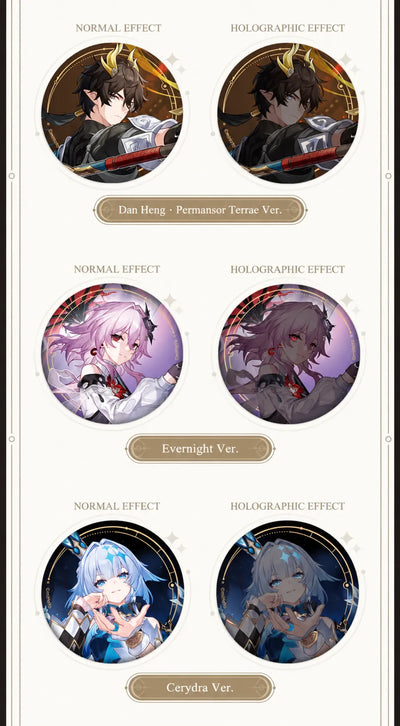 Dan Heng • Permansor Terrae, Evernight and Cerydra badge effect comparisons