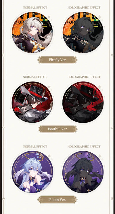 Firefly, Boothill and Robin badge effect comparisons