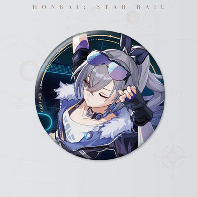 Honkai: Star Rail Starry Invitation Series Silver Wolf round badge