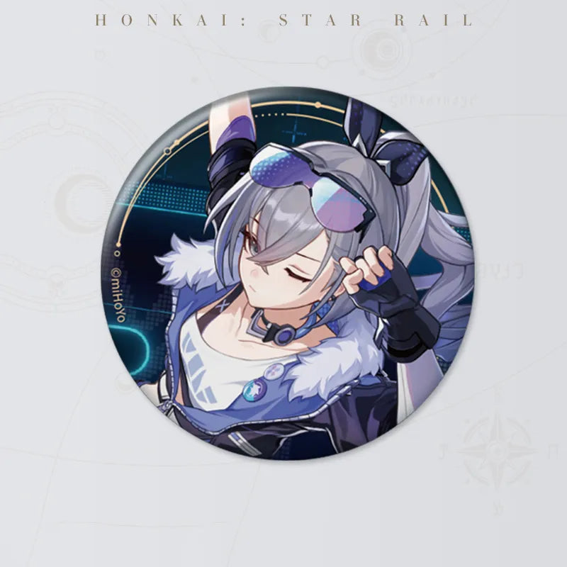 Honkai: Star Rail Starry Invitation Series Silver Wolf round badge
