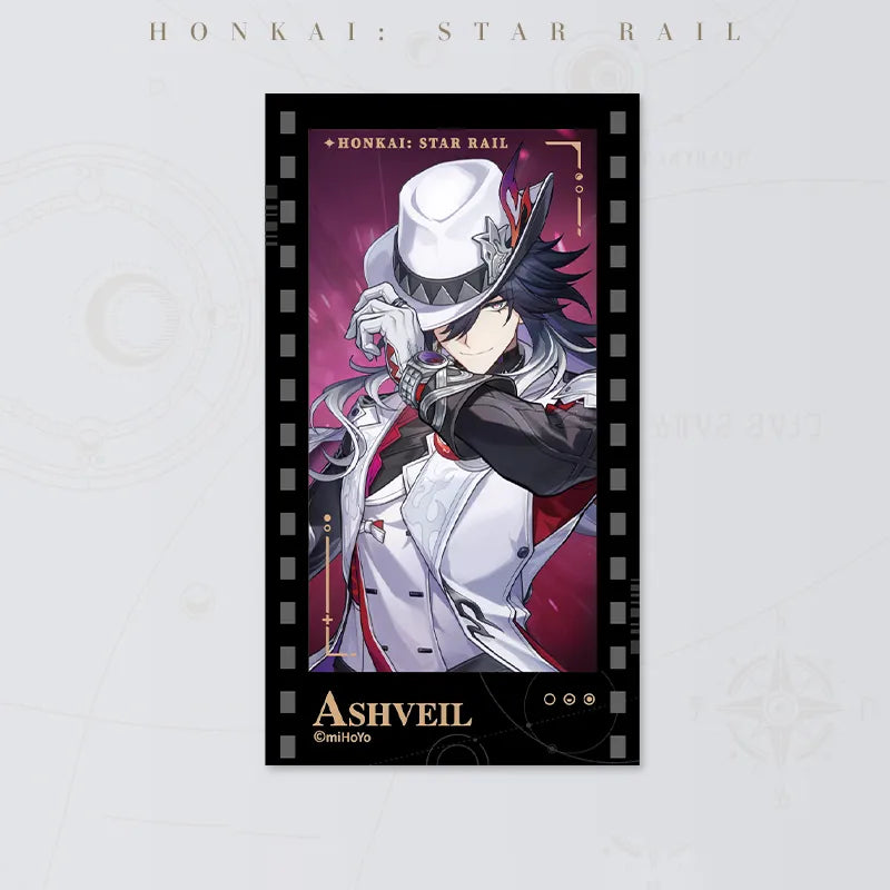 Honkai: Star Rail Starry Invitation Series Ashveil Filmstrip Card on white background