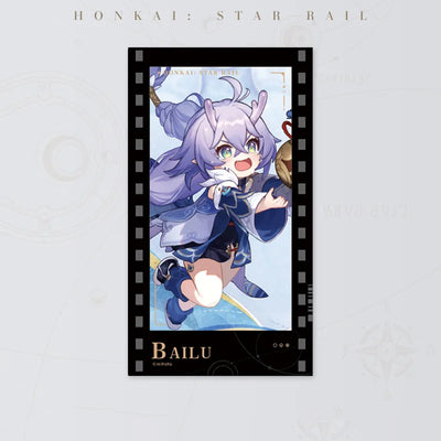 Honkai: Star Rail Starry Invitation Series Bailu Filmstrip Card on white background