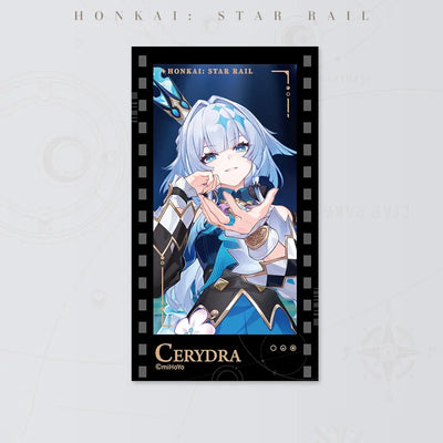 Honkai: Star Rail Starry Invitation Series Cerydra Filmstrip Card on white background
