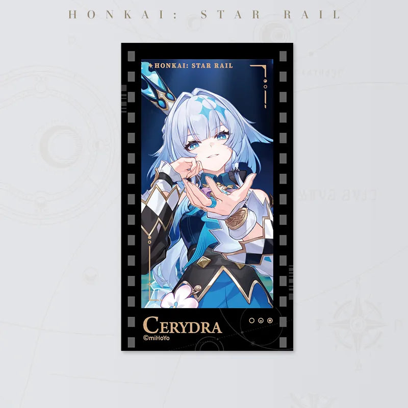 Honkai: Star Rail Starry Invitation Series Cerydra Filmstrip Card on white background