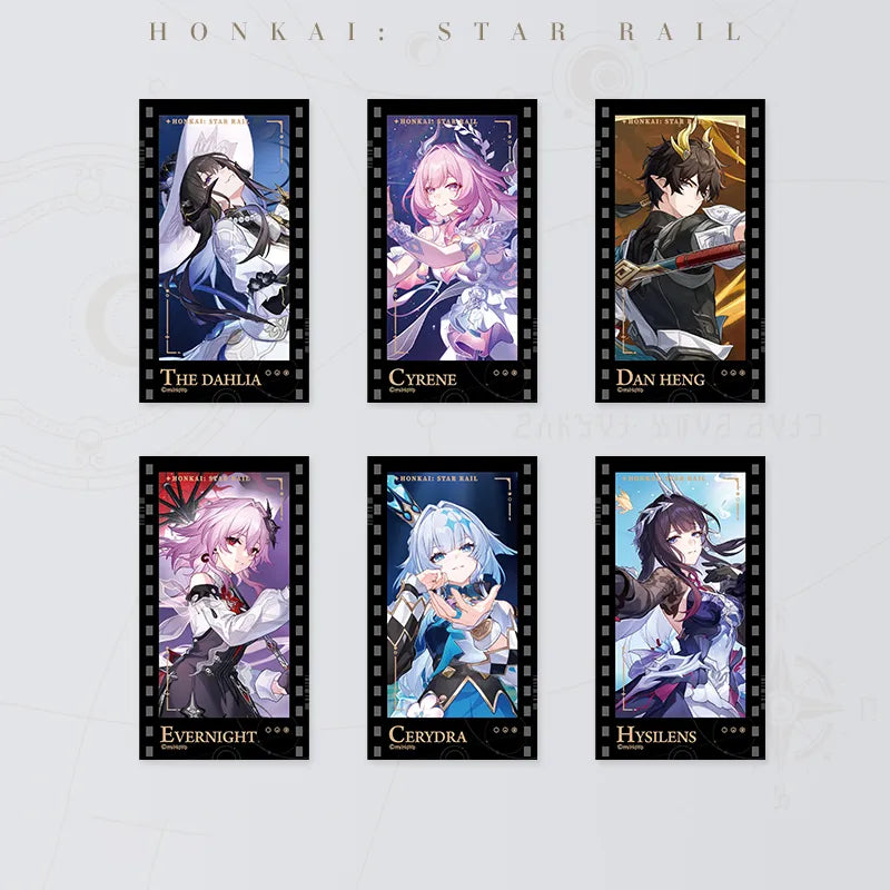 Honkai: Star Rail Starry Invitation Series Filmstrip Cards collection overview 1