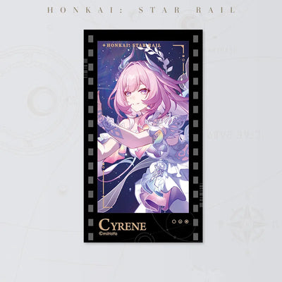 Honkai: Star Rail Starry Invitation Series Cyrene Filmstrip Card on white background