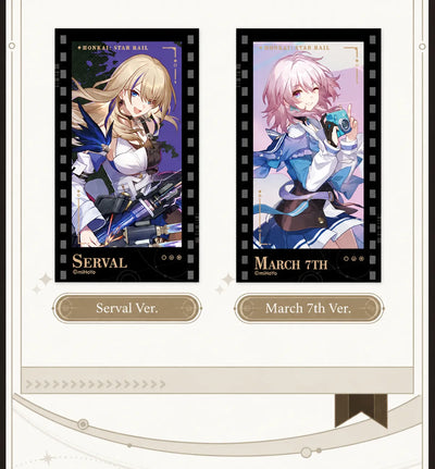 Filmstrip Cards featuring Serval and March 7th