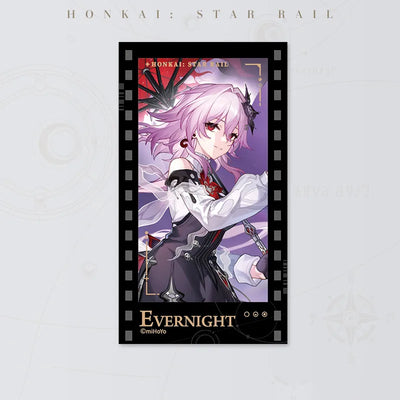 Honkai: Star Rail Starry Invitation Series Evernight Filmstrip Card on white background
