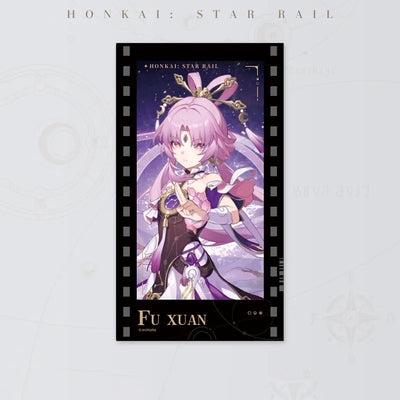 Honkai: Star Rail Starry Invitation Series Fu Xuan Filmstrip Card on white background