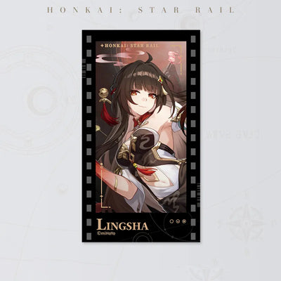 Honkai: Star Rail Starry Invitation Series Lingsha Filmstrip Card on white background