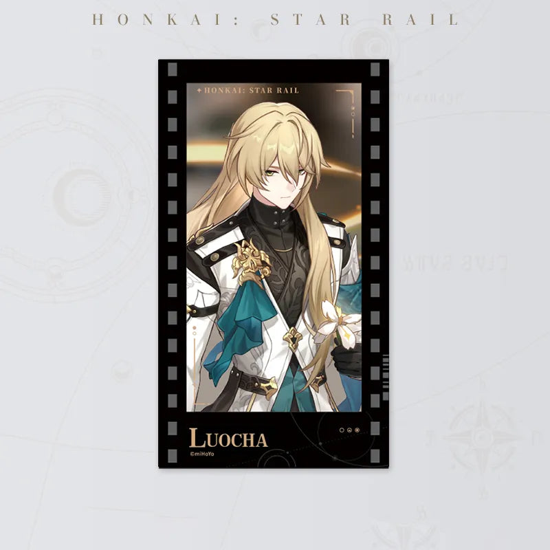 Honkai: Star Rail Starry Invitation Series Luocha Filmstrip Card on white background