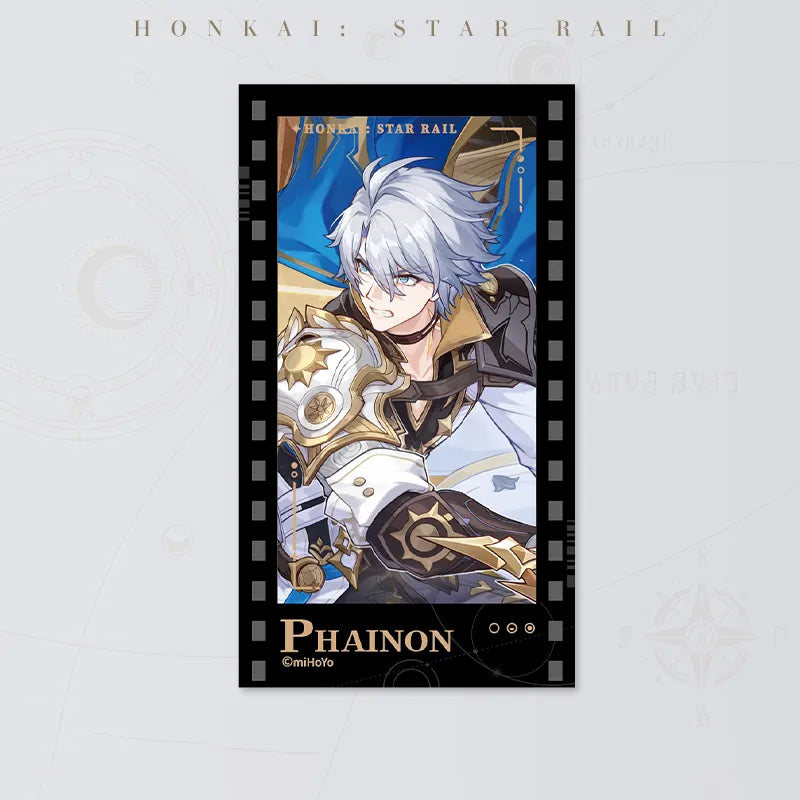 Honkai: Star Rail Starry Invitation Series Phainon Filmstrip Card on white background