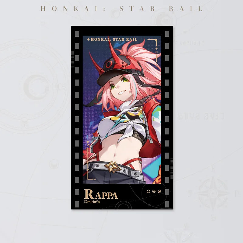 Honkai: Star Rail Starry Invitation Series Rappa Filmstrip Card on white background