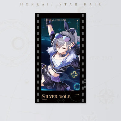 Honkai: Star Rail Starry Invitation Series Silver Wolf Filmstrip Card on white background