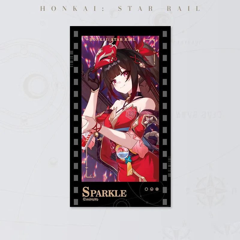 Honkai: Star Rail Starry Invitation Series Sparkle Filmstrip Card on white background