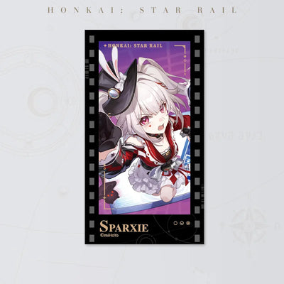 Honkai: Star Rail Starry Invitation Series Sparxie Filmstrip Card on white background