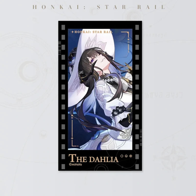 Honkai: Star Rail Starry Invitation Series The Dahlia Filmstrip Card on white background