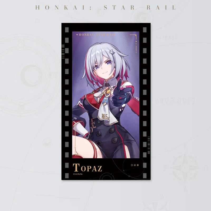 Honkai: Star Rail Starry Invitation Series Topaz Filmstrip Card on white background