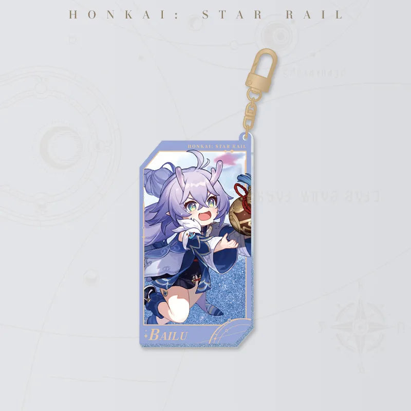 Honkai: Star Rail Starry Invitation Series Bailu Flowing Sand Acrylic Charm