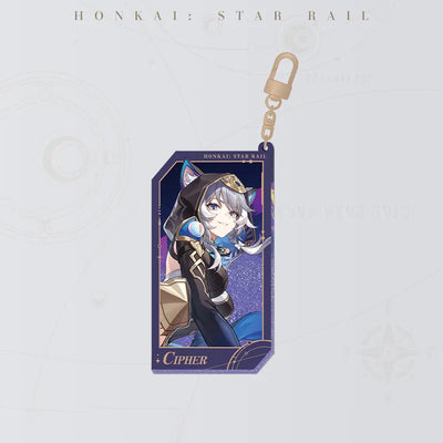 Honkai: Star Rail Starry Invitation Series Cipher Flowing Sand Acrylic Charm