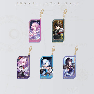 Honkai: Star Rail Starry Invitation Series Flowing Sand Acrylic Charms collection display 1