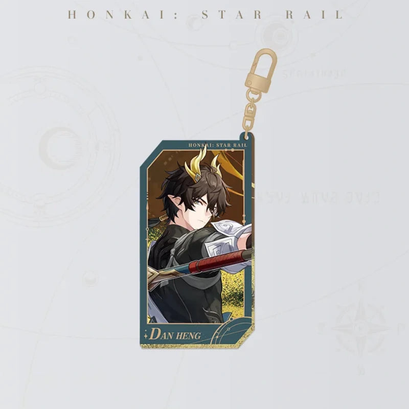 Honkai: Star Rail Starry Invitation Series Dan Heng • Permansor Terrae Flowing Sand Acrylic Charm