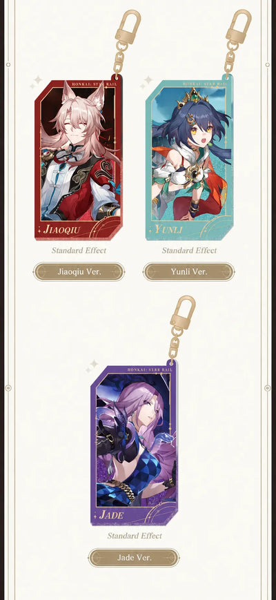 Jiaoqiu, Yunli and Jade acrylic charms