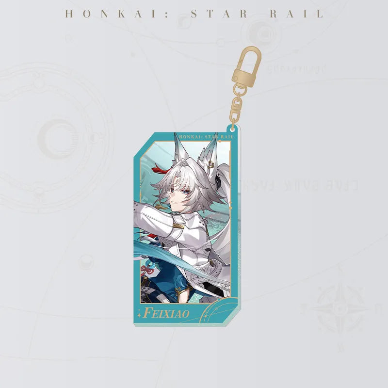 Honkai: Star Rail Starry Invitation Series Feixiao Flowing Sand Acrylic Charm