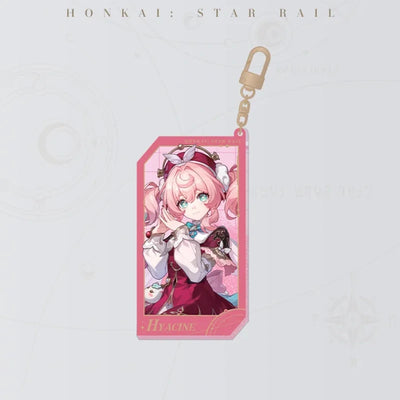 Honkai: Star Rail Starry Invitation Series Hyacine Flowing Sand Acrylic Charm