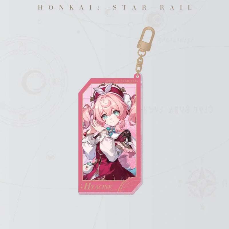 Honkai: Star Rail Starry Invitation Series Hyacine Flowing Sand Acrylic Charm