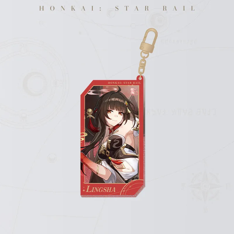 Honkai: Star Rail Starry Invitation Series Lingsha Flowing Sand Acrylic Charm